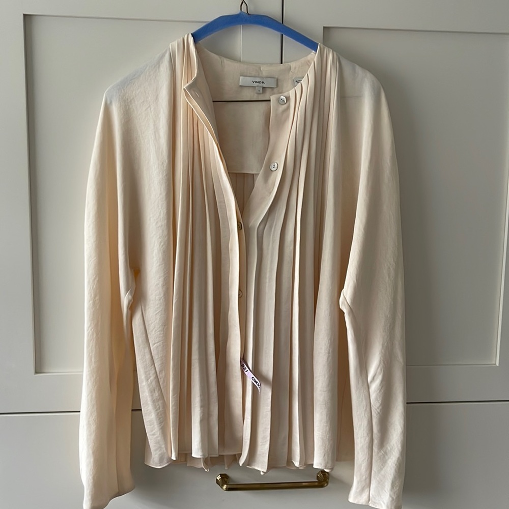 vince silk blouse